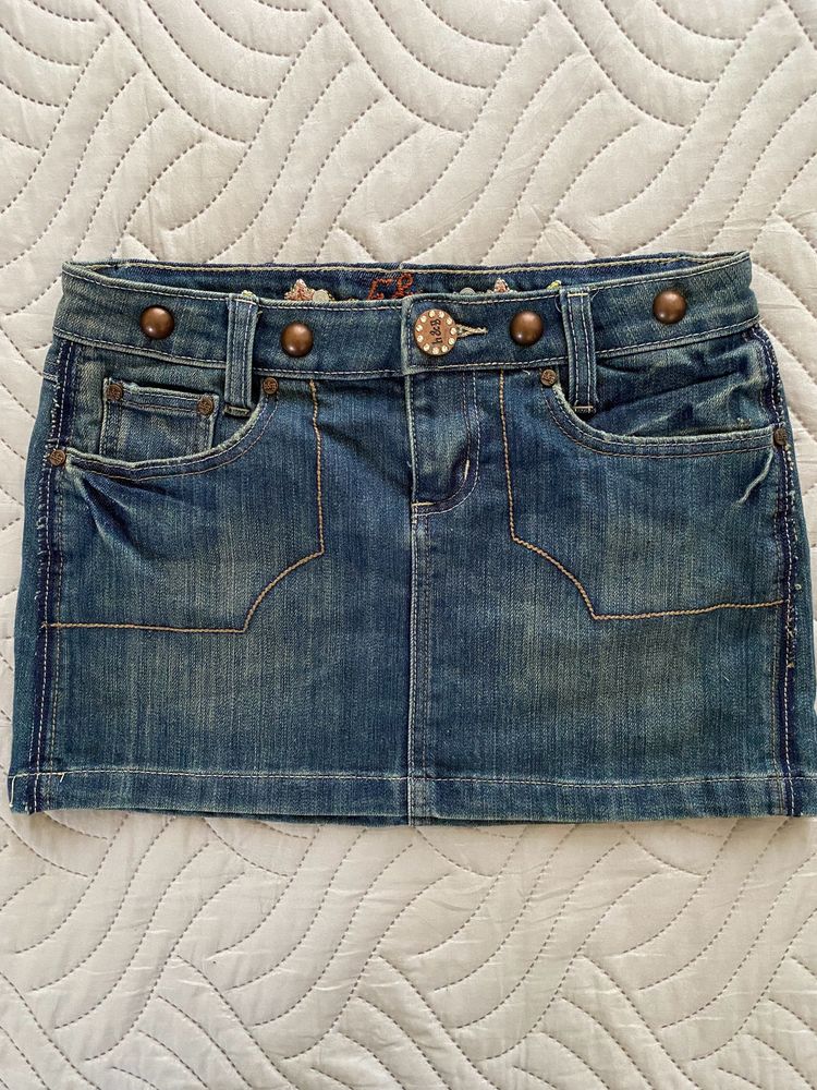 Y2K Denim Skirt