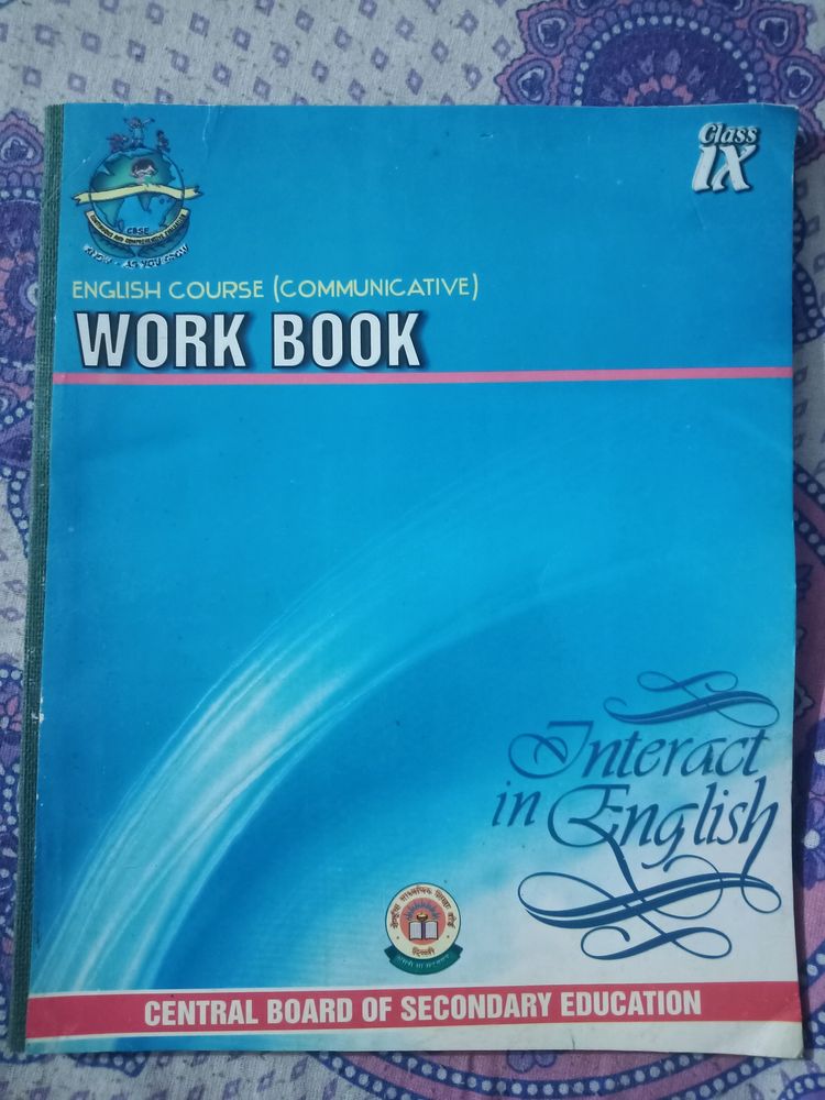 Class 9 English work Book