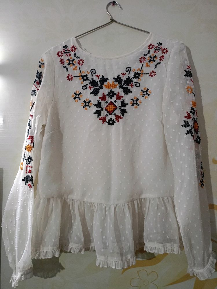 Embroidered Top