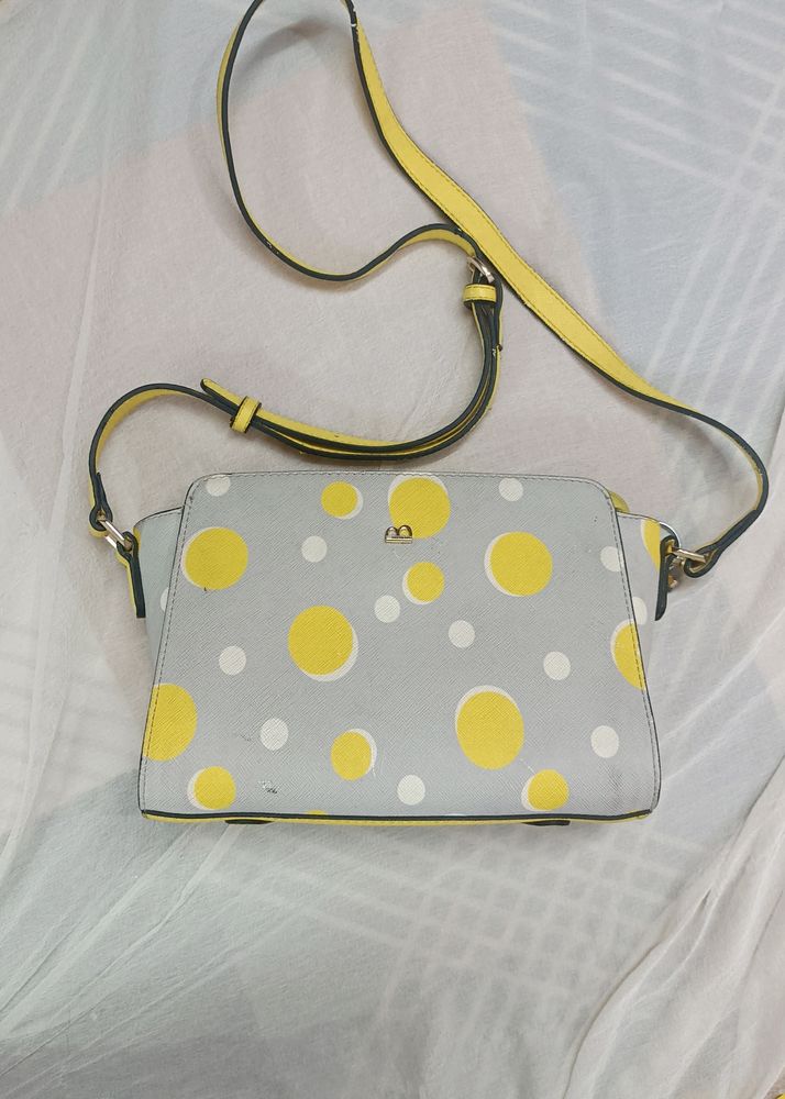 Yellow & Grey Classic Bag 💛