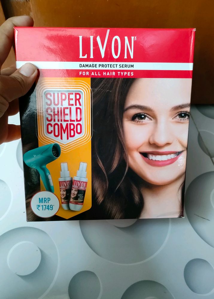 Syska Hair Dryer Brand New And Livon Hair Protection Serum