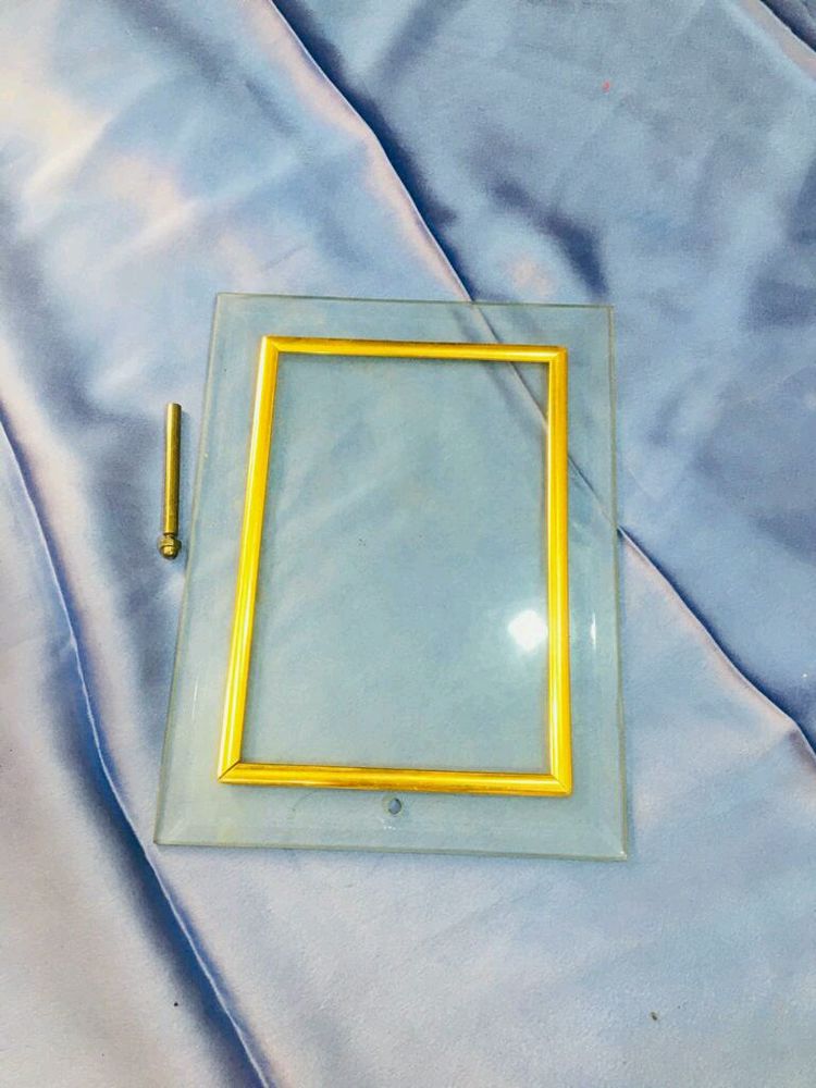 Glass Table Top Photo Frame