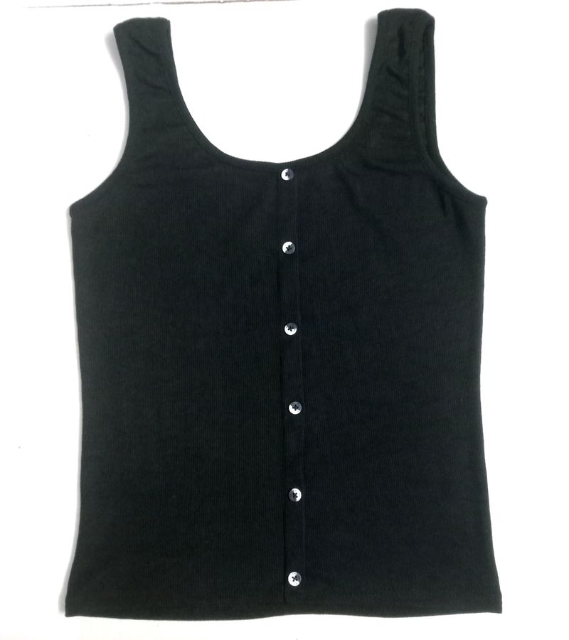 "Women And Girls Button Tank Top