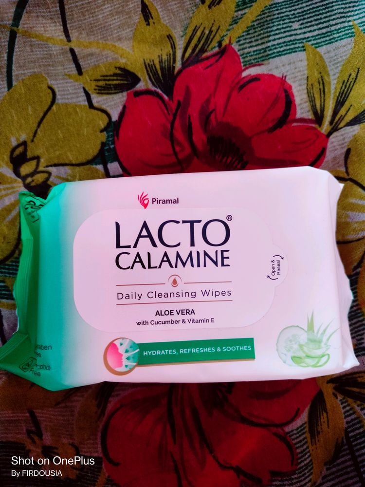 EF Tiv Lacto Calamine Daily Cleansing Wipes Aloe V