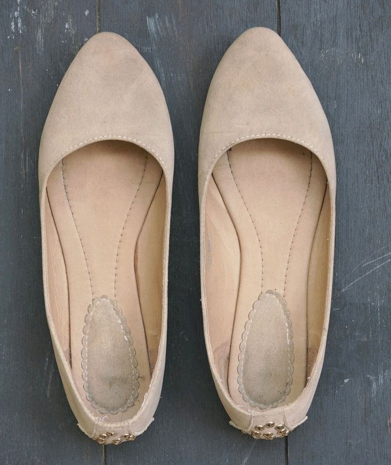 Marie Claire Suede Ballerinas