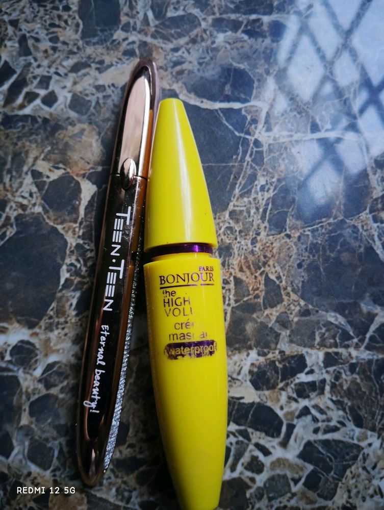 Teen Teeen  Black Eyeliner & Bonjour Paris Mascara