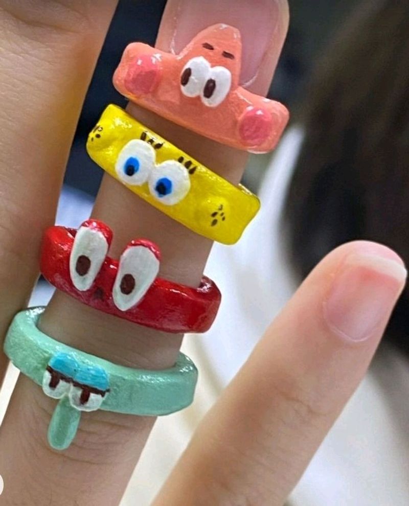 Spongebob Squarepants Ring Set