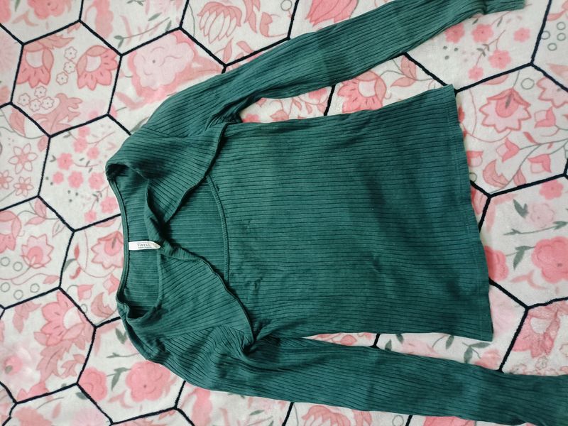 Cute Sea Green Top | Korean