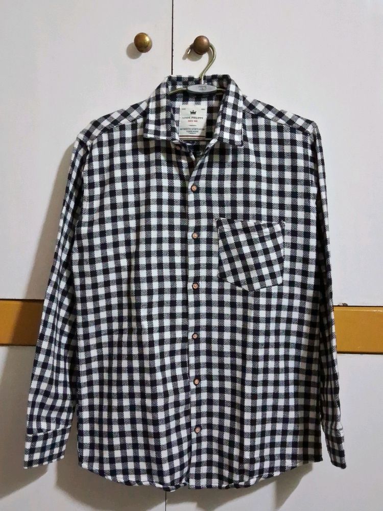 Black & White Checkered Shacket