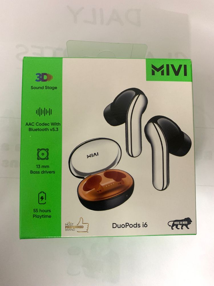 Mivi DuoPods i6 TWS, Engineered forAthletes, IPX4