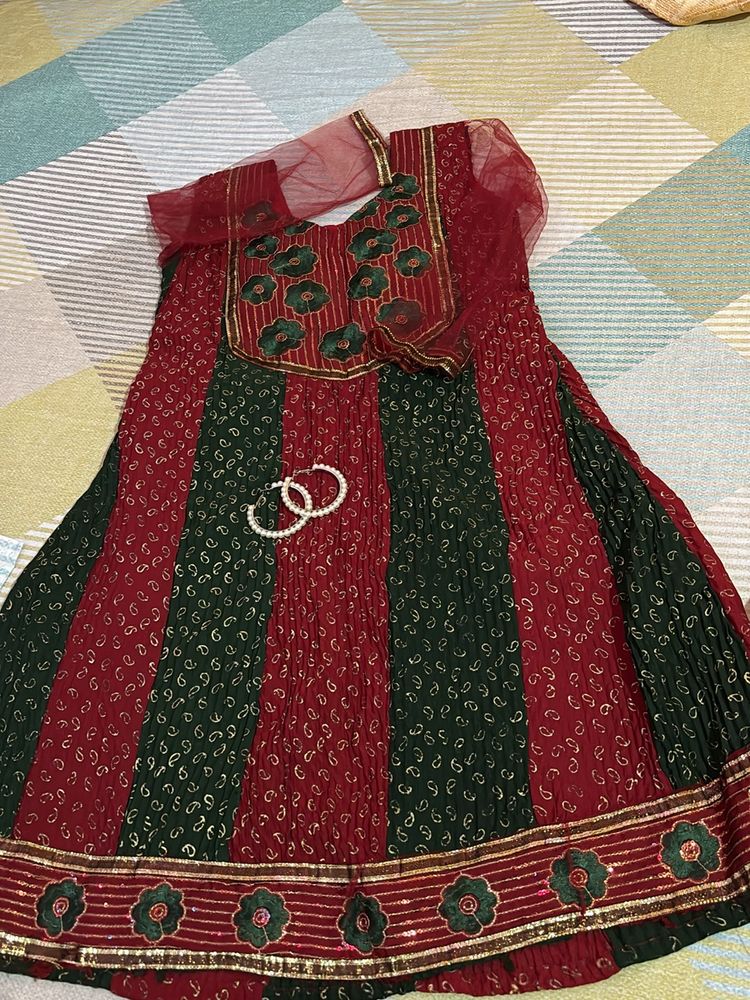 Beautiful Embroidery Kurti & Free Pearl Earring