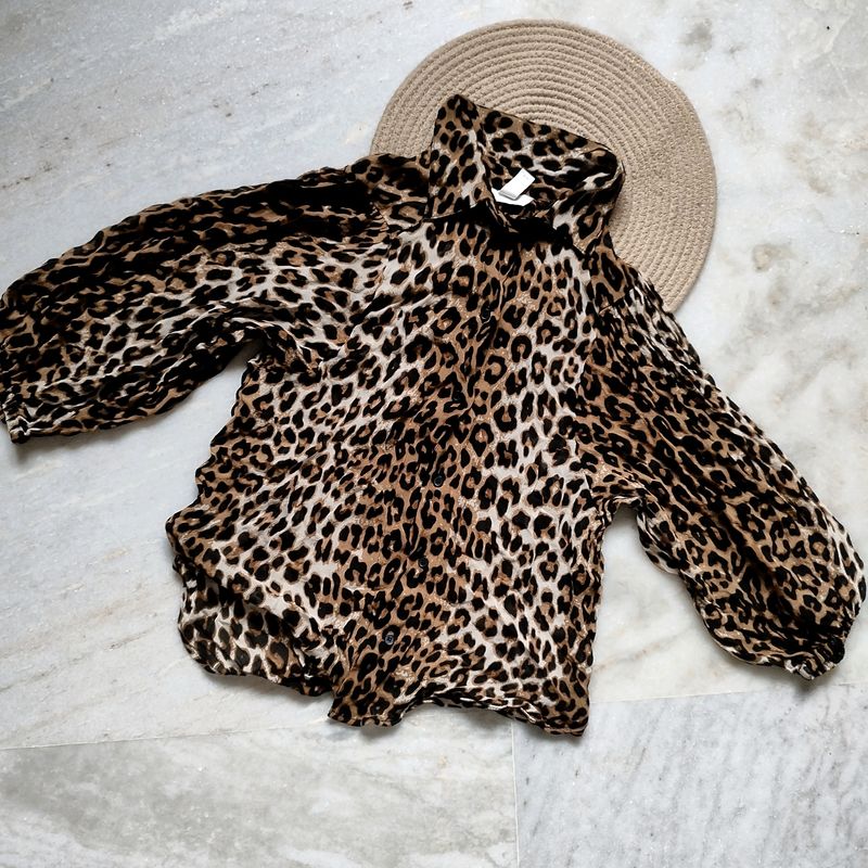 H&M Animal Print Shirt