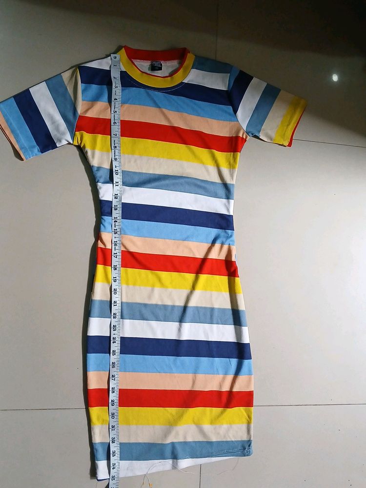 Rainbow Bodycon Dress