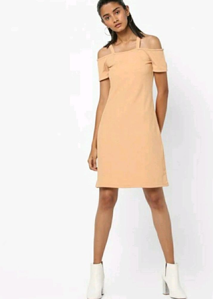 And Beige Dress