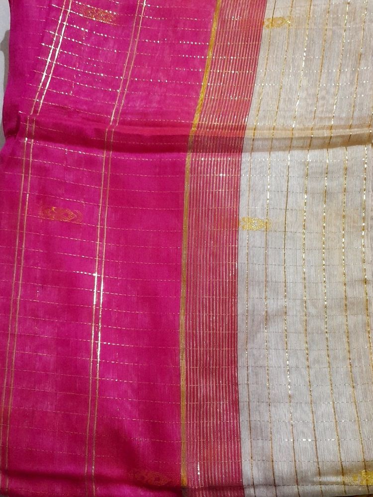 Rose Chanderi Saree