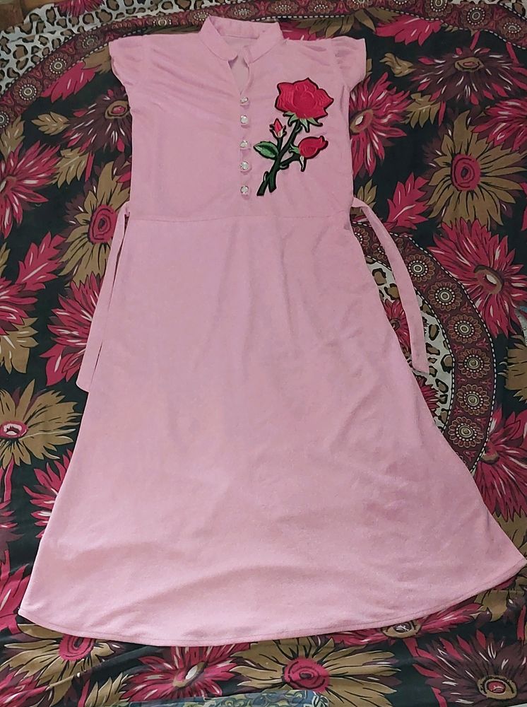 Pink Western Kurti