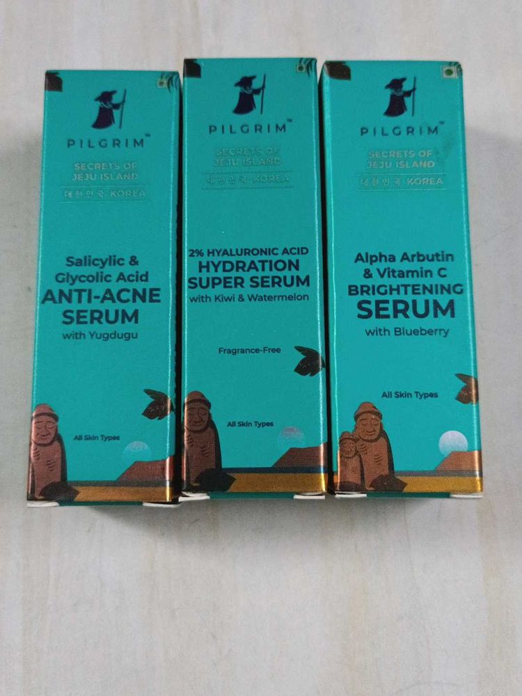 Combo Of 3 Mini Pilgrim Serum