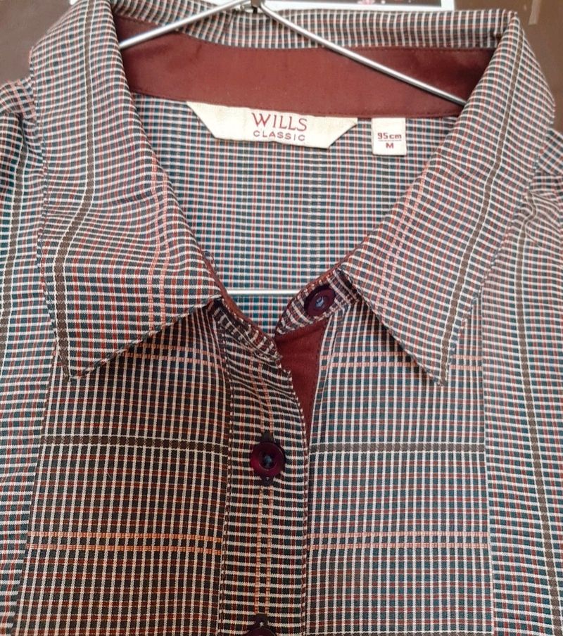 Original Wills Classic Check Top/Collared Top