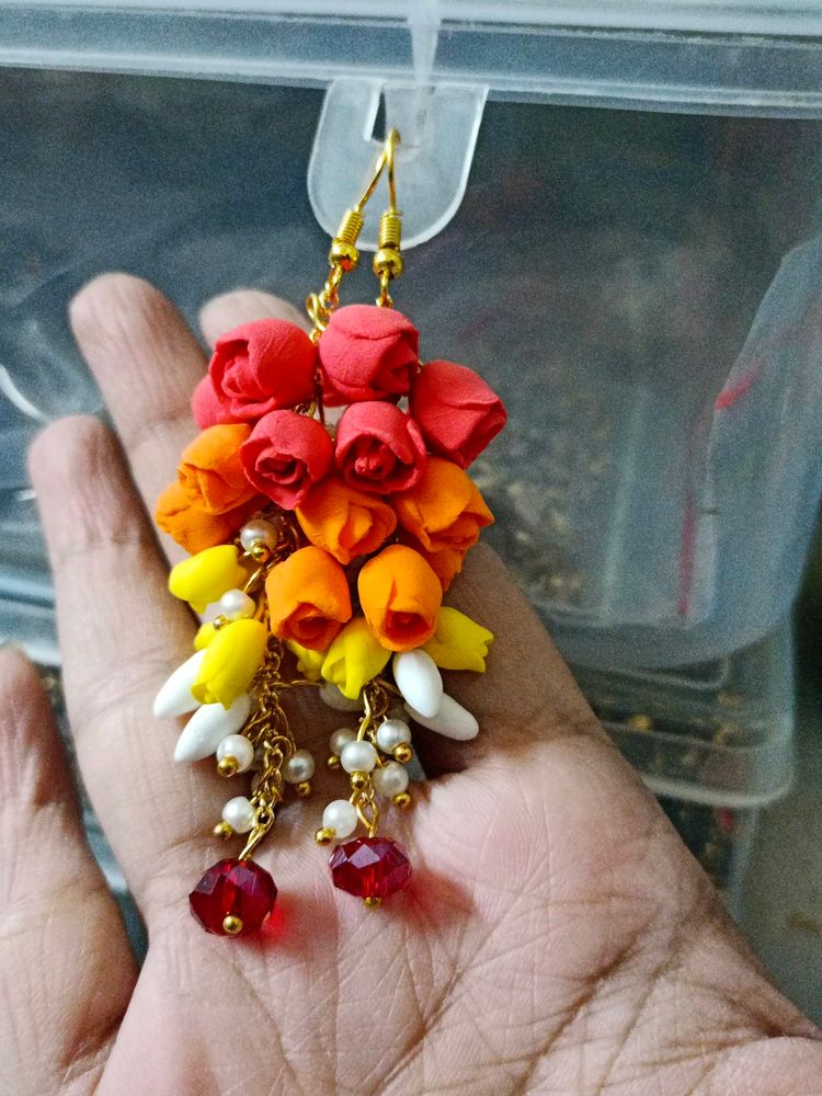 Fashionable Floral Earrings