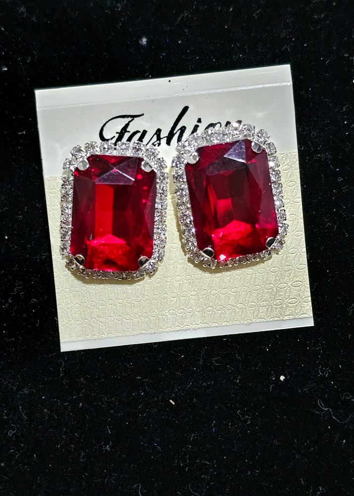 Red Rambo Stone Studs