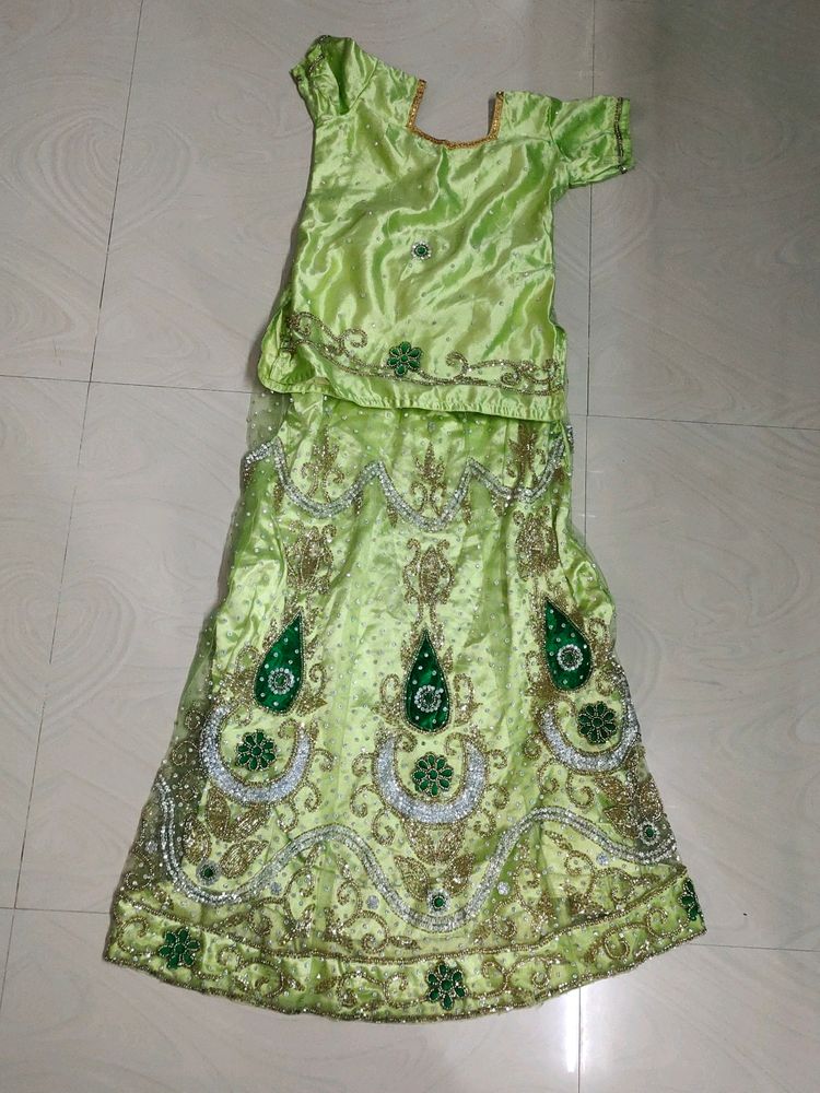 8-9 Years Girls Ghagra Choli With Dupatta