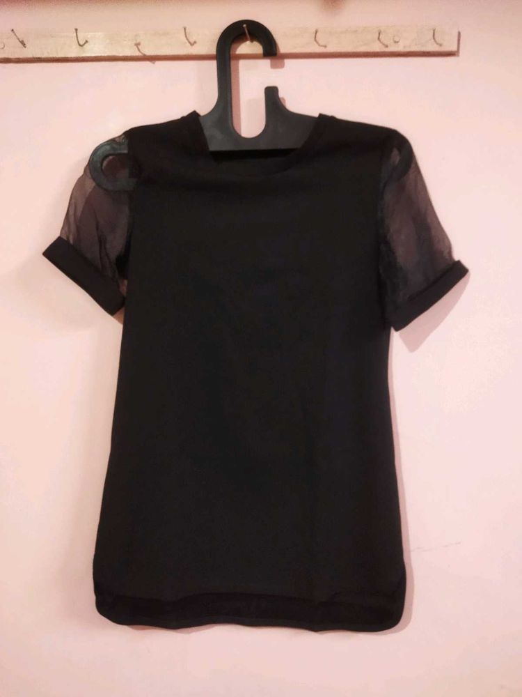 Unused New Black Long Top