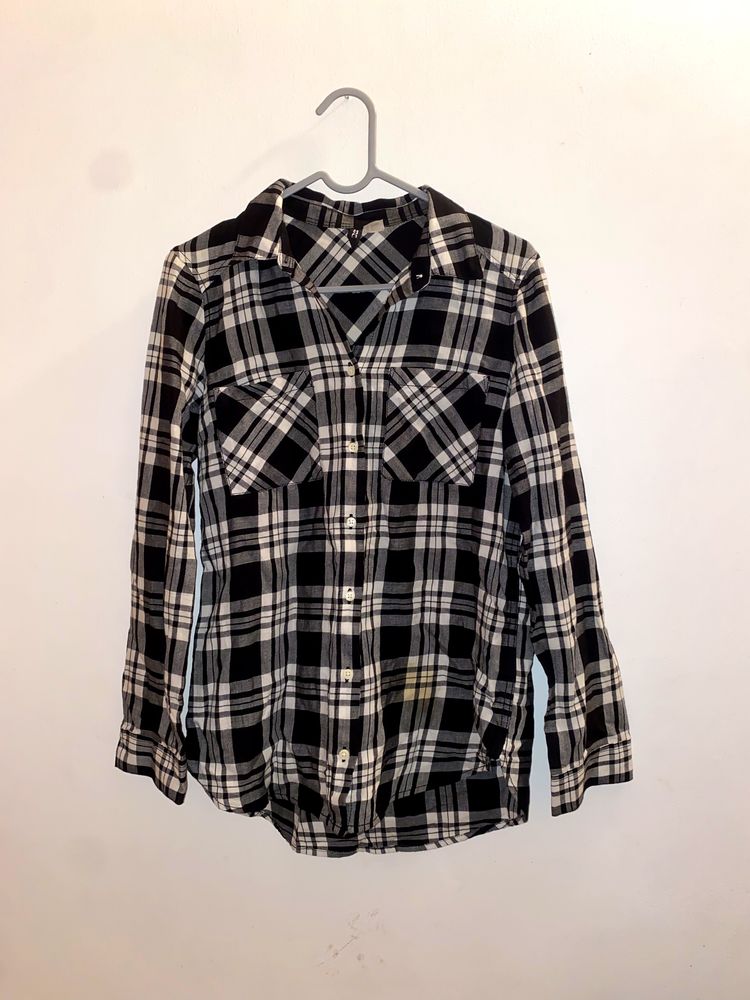 h&m check shirt