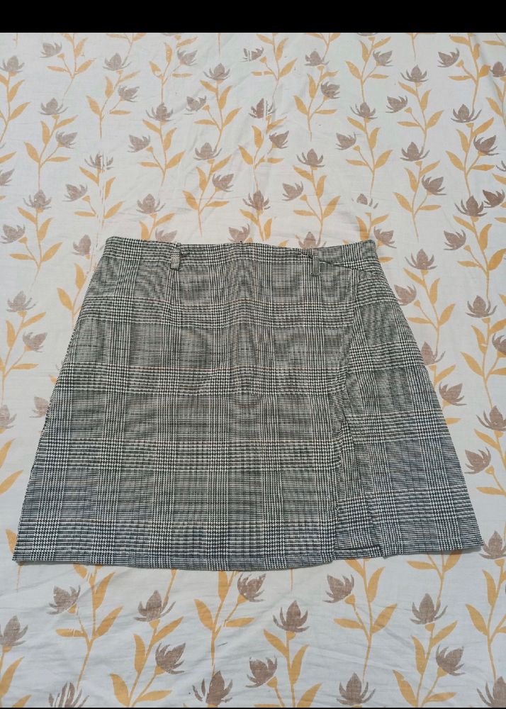 La Chic Pick Short Plaid A-Line Mini Tennis Skirt