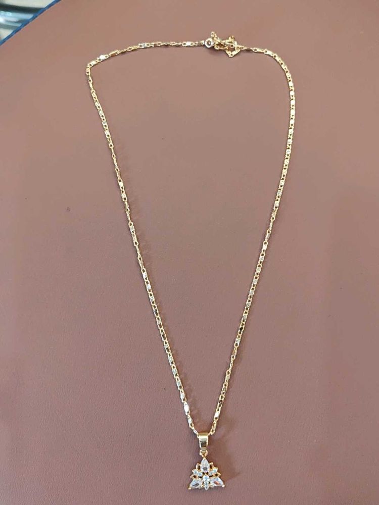 1gm Gold Chain With Beautiful Pendant