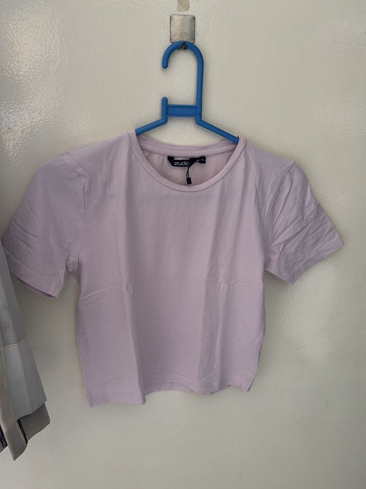 Pink Crop Top -zudio Size m