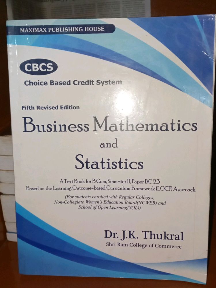 Business Mathematics And Statistics