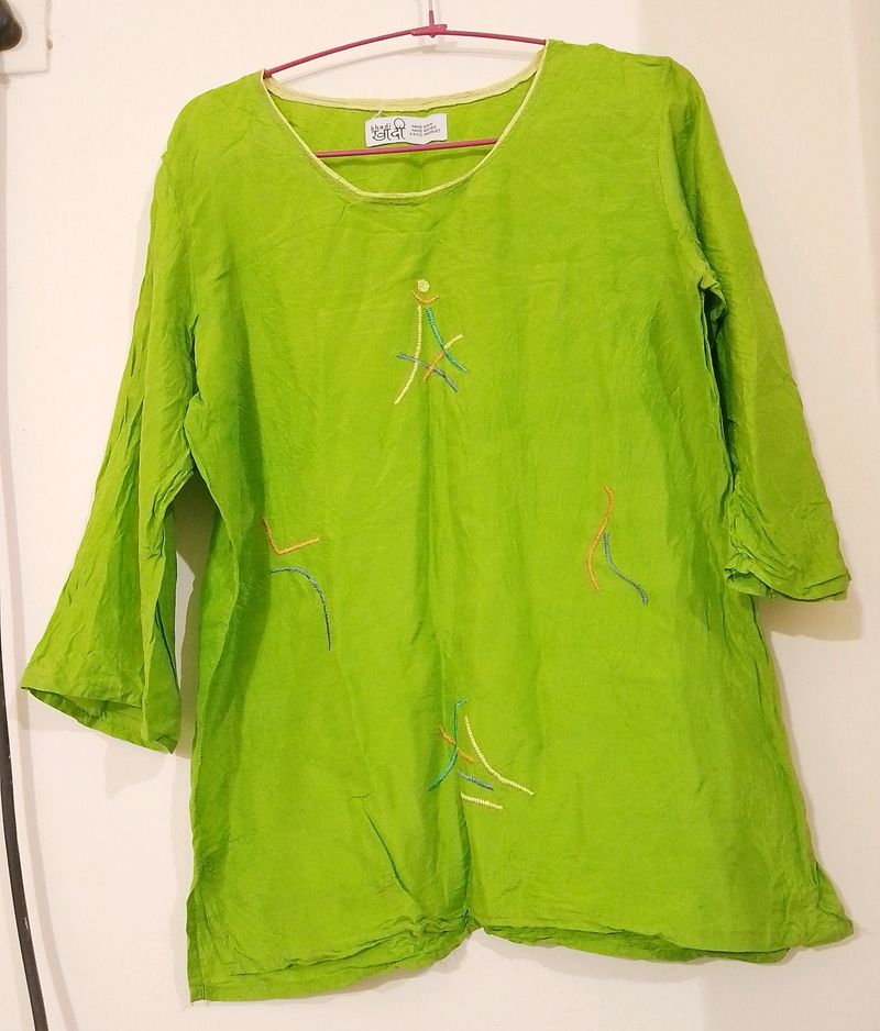 Handspun Khadi Silk Kurta