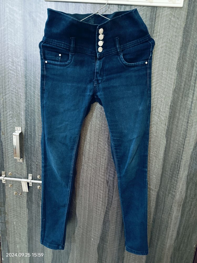 Navy Blue  High West Jeans