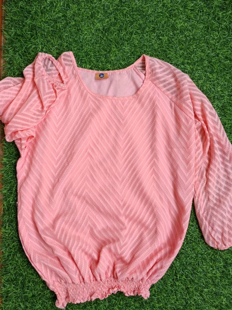 Beautiful Pink Top For Ladies