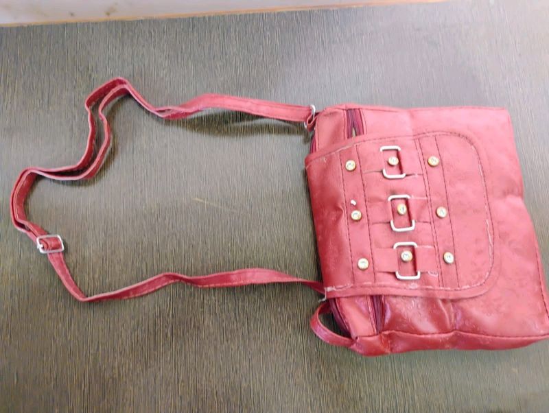 Red Side Purse