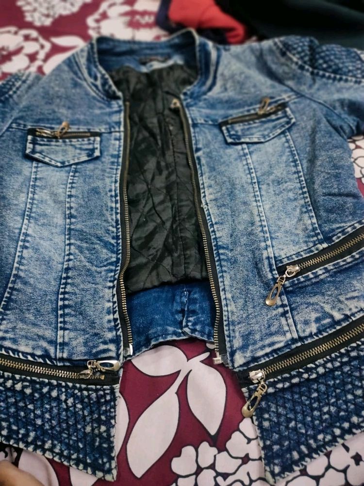 Stylist Denim Jacket For Girls