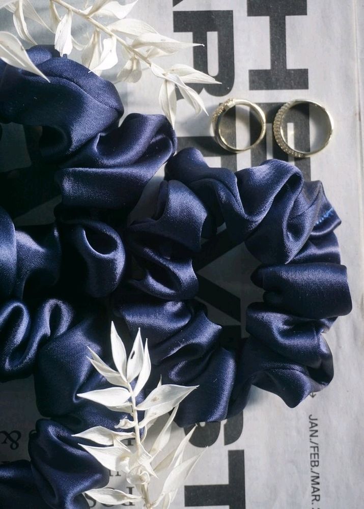 Navy blue Scrunchies