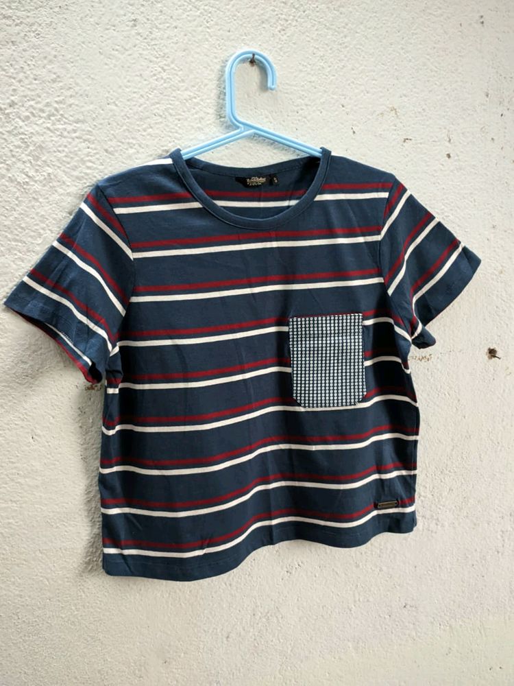 Striped Round Neck Tshirt