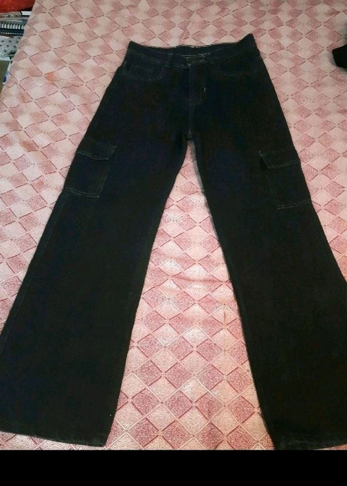 Charcoal Cargo Jeans😁 (🫴 Offer)