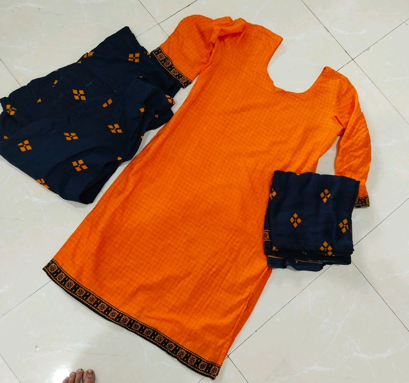 Orange Punjabi Suit