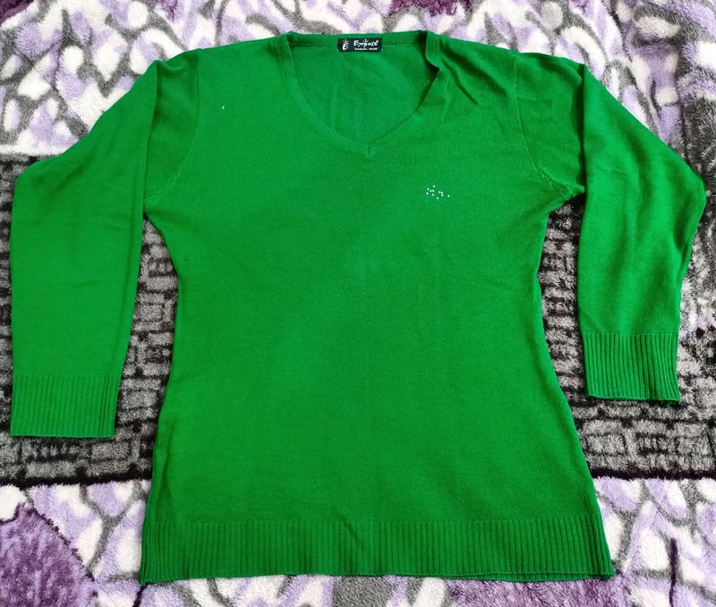 Green Sweatshirt For Women's