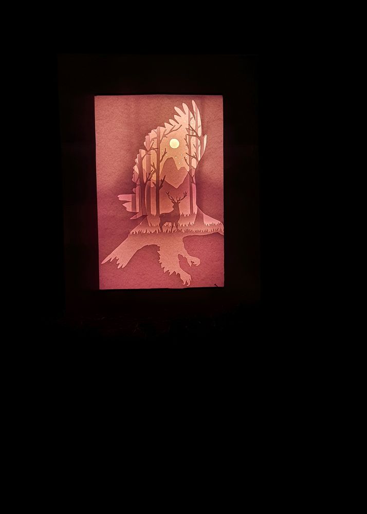 handmade  lightbox artwork✨️