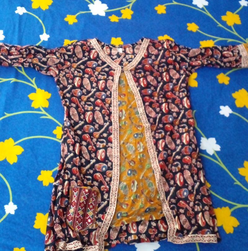 Full Sleeve  Top Kutch Design