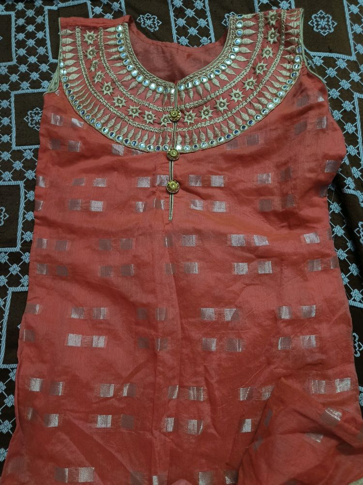 New orange Traditional beautiful kurta