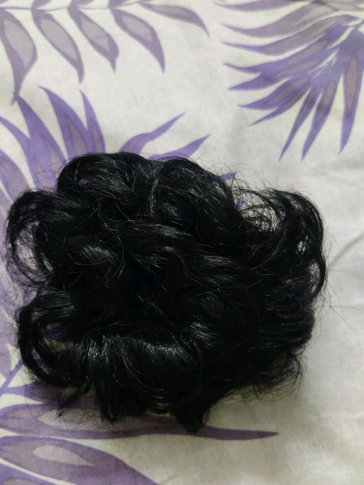 Set of 2 Hair Bun Wig With Stretchable Bow