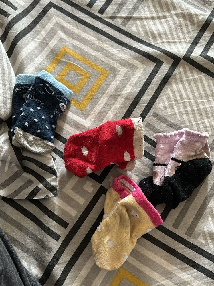 4 Pair Of Socks For New Born To 2 ‘onths