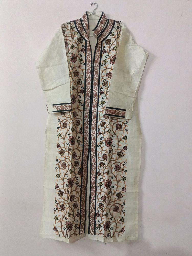 Kurti With Kashmiri Phulkari Work