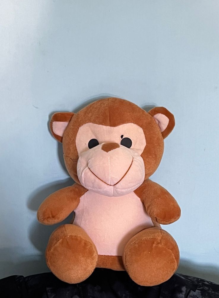 cute monkey plushie🐵🤍🎀