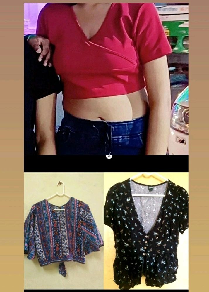 3 Crop Tops Combo Offer