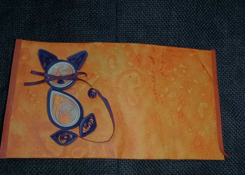 Quilling Kitten Envelope